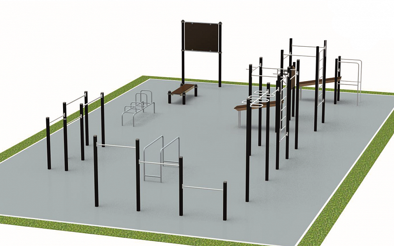 Дизайн-проект спортивной площадки 11 х19 м